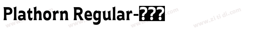 Plathorn Regular字体转换